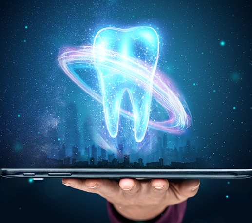 Hologram of a tooth